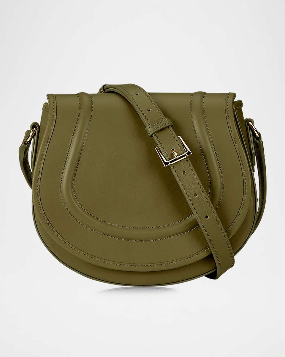 Jenni Saddle Leather Crossbody Bag